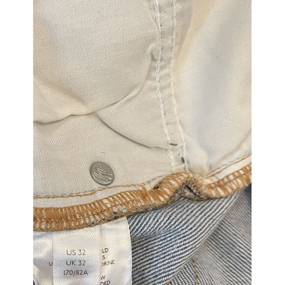 FREE PEOPLE x We The Free Distressed Tapered Baggy Boyfriend Jeans - 32 NWOT - Picture 11 of 14